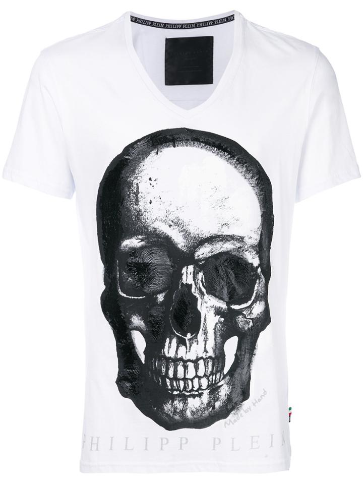 Philipp Plein Paint Three Printed T-shirt - White