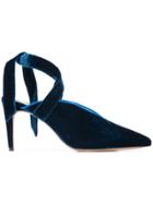 Alexandre Birman Ankle Straps Mules - Blue