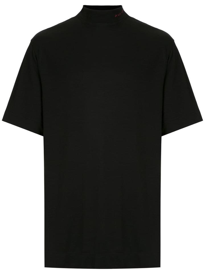 À La Garçonne High Neck T-shirt - Black