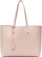 Saint Laurent Pink Shopper Leather Tote Bag