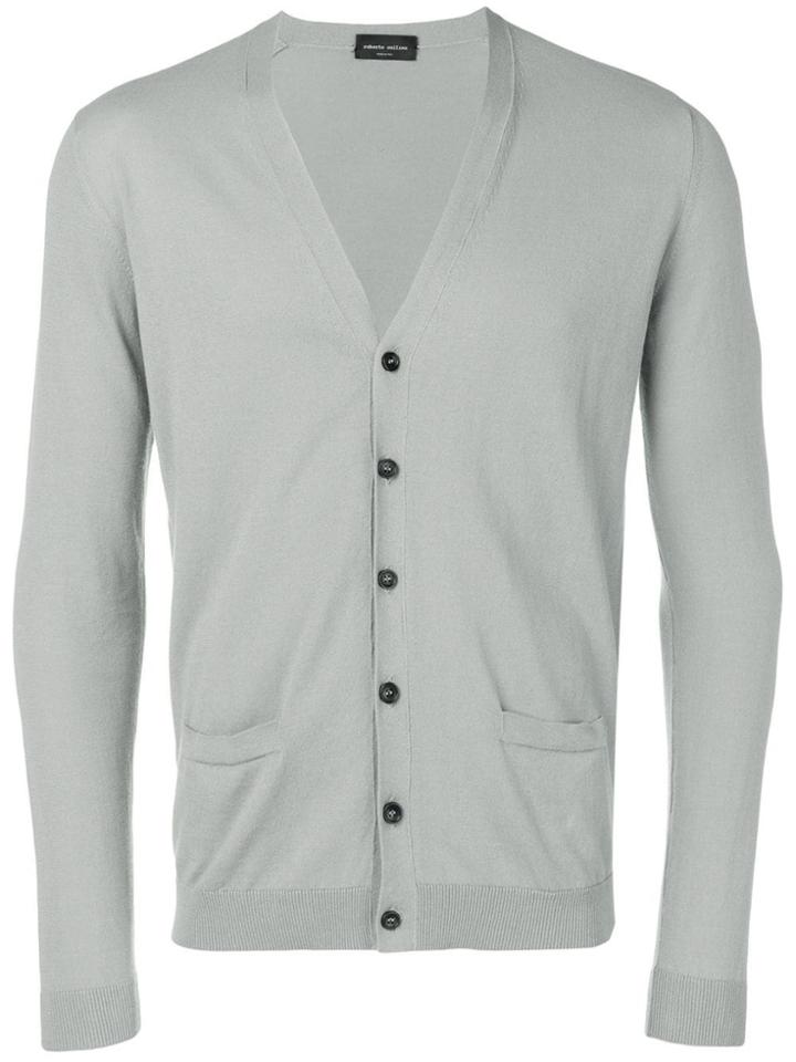 Roberto Collina Classic Cardigan - Grey