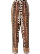 Etro Paisley Print Cropped Trousers