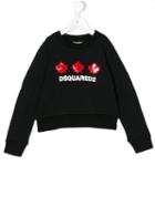 Dsquared2 Kids - Maple Leaf Logo Sweatshirt - Kids - Cotton - 4 Yrs, Blue