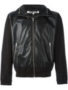 Mcq Alexander Mcqueen Panelled Leather Jacket - Black