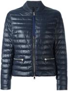Moncler Buglose Padded Jacket, Women's, Size: 1, Blue, Lamb Skin/feather Down/polyamide/polyester