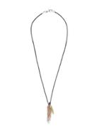 John Varvatos Feather Pendant Necklace - Multicolour