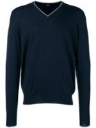 Fay V-neck Pullover - Blue