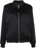 Stussy Bomber Jacket, Women's, Size: Medium, Black, Polyester