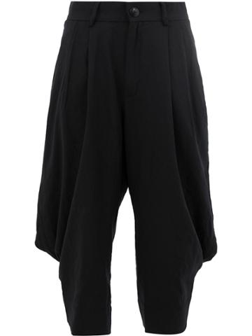 Geoffrey B. Small Back Buttoned Trousers - Black