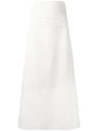 Yohji Yamamoto Vintage Long Wrap Skirt, Women's, Size: Large, Nude/neutrals