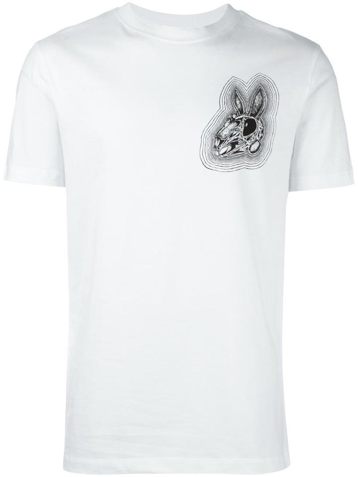 Mcq Alexander Mcqueen Bunny Print T-shirt, Men's, Size: Xl, White, Cotton