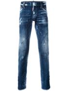Dsquared2 Distressed Slim-fit Jeans - Blue