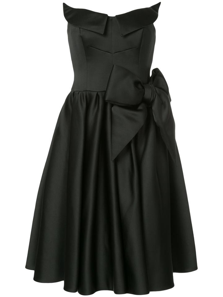 Moschino Sculpted Satin Prom Dress - Black