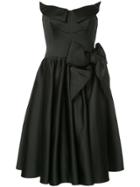 Moschino Sculpted Satin Prom Dress - Black