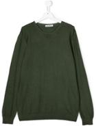 Dondup Kids Ribbed Round Neck Jumper - Green