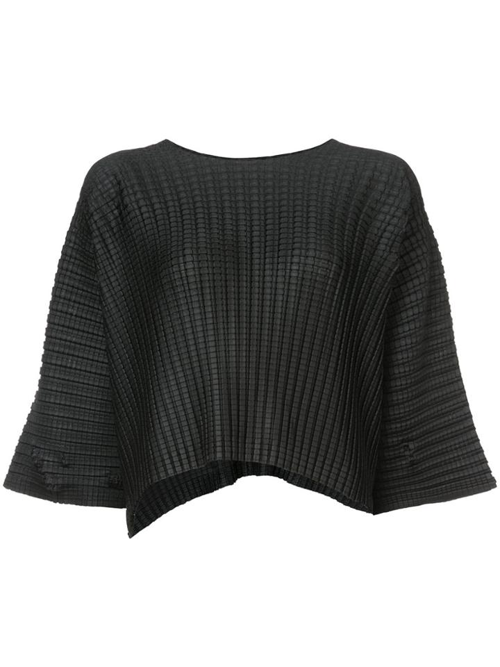 Pleats Please By Issey Miyake Arare Blouse - Black
