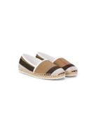 Burberry Kids Nova Check Espadrilles, Boy's, Size: 29