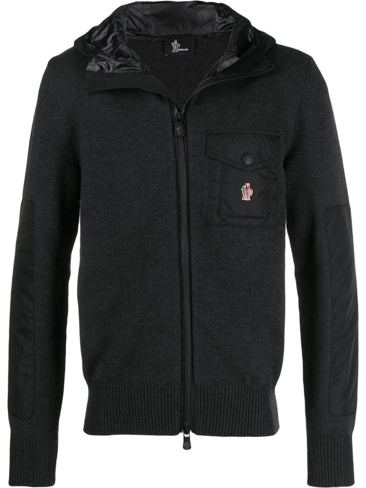 Moncler Grenoble Knit Hoodie - Black
