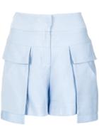 Giuliana Romanno Lace Up Skorts - Blue