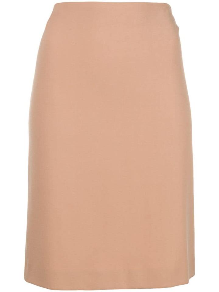 Romeo Gigli Pre-owned Fitted Midi Skirt - Neutrals