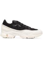Adidas By Raf Simons White And Black Ozweego Leather Sneakers