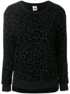 Twin-set Leopard Print Sweatshirt - Black