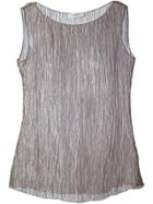 Romeo Gigli Vintage Sheer Tank Top - Grey