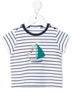 Familiar - Boat Print T-shirt - Kids - Cotton - 12 Mth, White