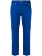 Msgm Slim Fit Trousers - Blue