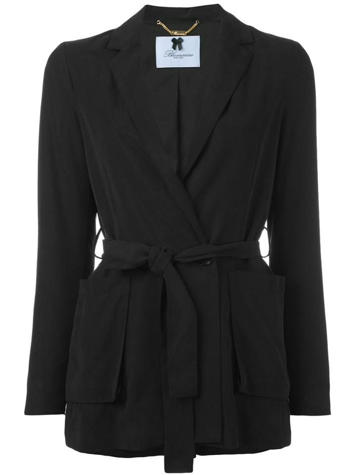 Blumarine Tie-waist Blazer - Black
