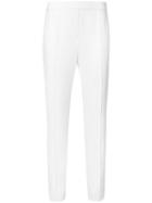 Elie Tahari High-waisted Trousers, Women's, Size: 8, White, Polyester/spandex/elastane/triacetate