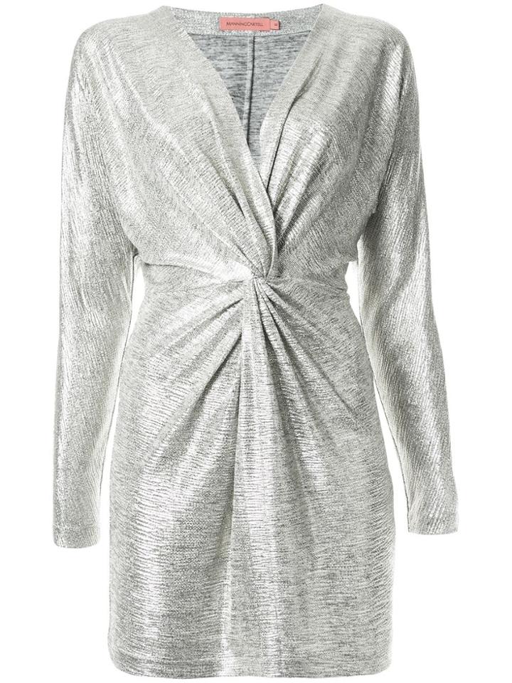 Manning Cartell Metallic Twisted Dress - Silver