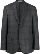 Corneliani Check Single-breasted Coat - Grey