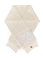 Moncler Kids Contrast Stripe Scarf, Girl's, Nude/neutrals