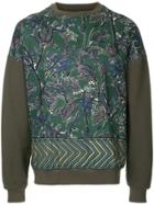 Yoshiokubo Leaf Printed Sweatshirt - Green