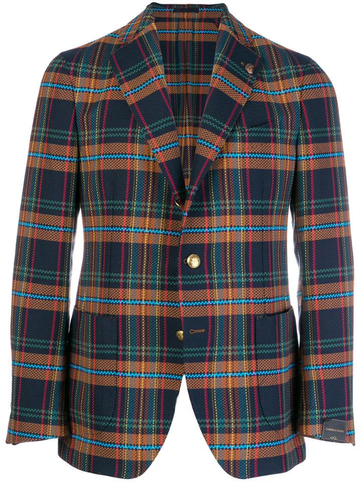 Gabriele Pasini Plaid Blazer - Blue