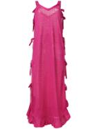 Marco De Vincenzo Tie Knit Dress - Pink & Purple