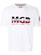 Moncler Gamme Bleu Logo Print Sweatshirt T-shirt - White