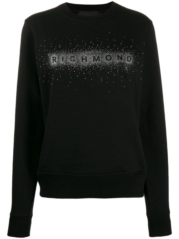 John Richmond Embellished Logo Sweatshirt - Black