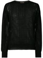 Bottega Veneta Mesh Sweater - Black