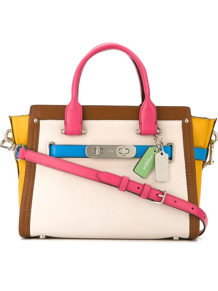 Coach Small Swagger Tote, Women's, Leather
