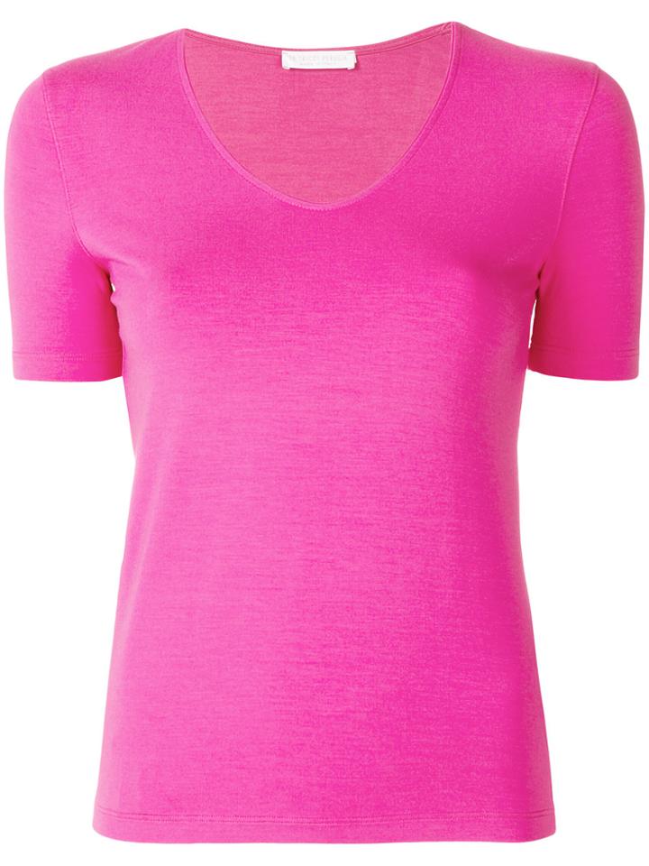 Le Tricot Perugia Classic Short-sleeve T-shirt - Pink & Purple