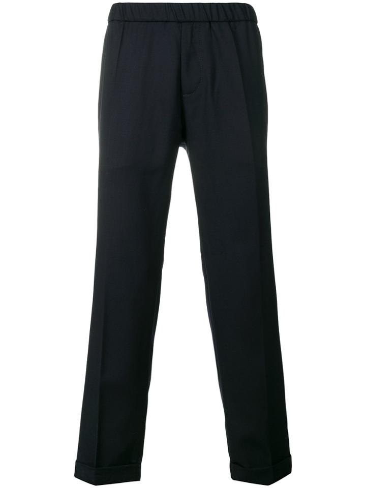 Emporio Armani Elasticated Wait Trousers - Black