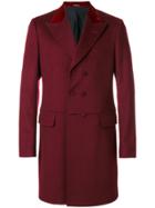 Alexander Mcqueen Double Breasted Coat - Pink & Purple