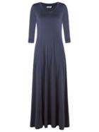 Lygia & Nanny Long Evening Dress, Women's, Size: 40, Blue, Cotton/spandex/elastane