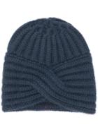 Fine Edge Turban-style Hat - Blue