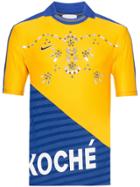Koché Embellished Football T-shirt - Blue