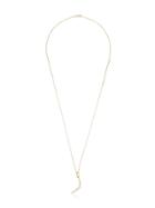 Jade Trau 18kt Gold Crescent Diamond Necklace