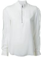 3.1 Phillip Lim High Collar Blouse - White
