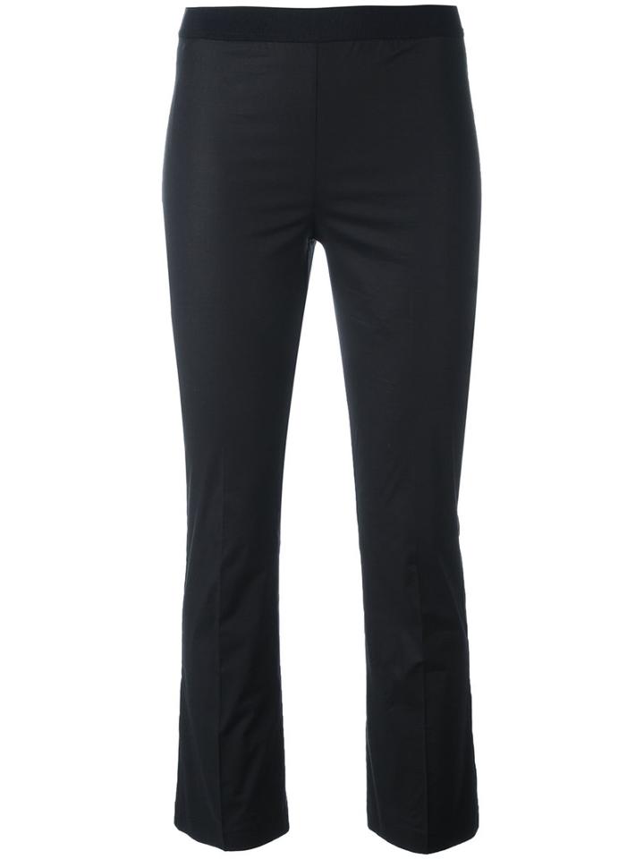 Twin-set - Cropped Trousers - Women - Cotton/spandex/elastane - 48, Black, Cotton/spandex/elastane